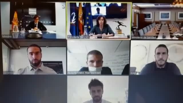 Reunión telemática de Illa y Simón con representantes de los futbolistas profesionales