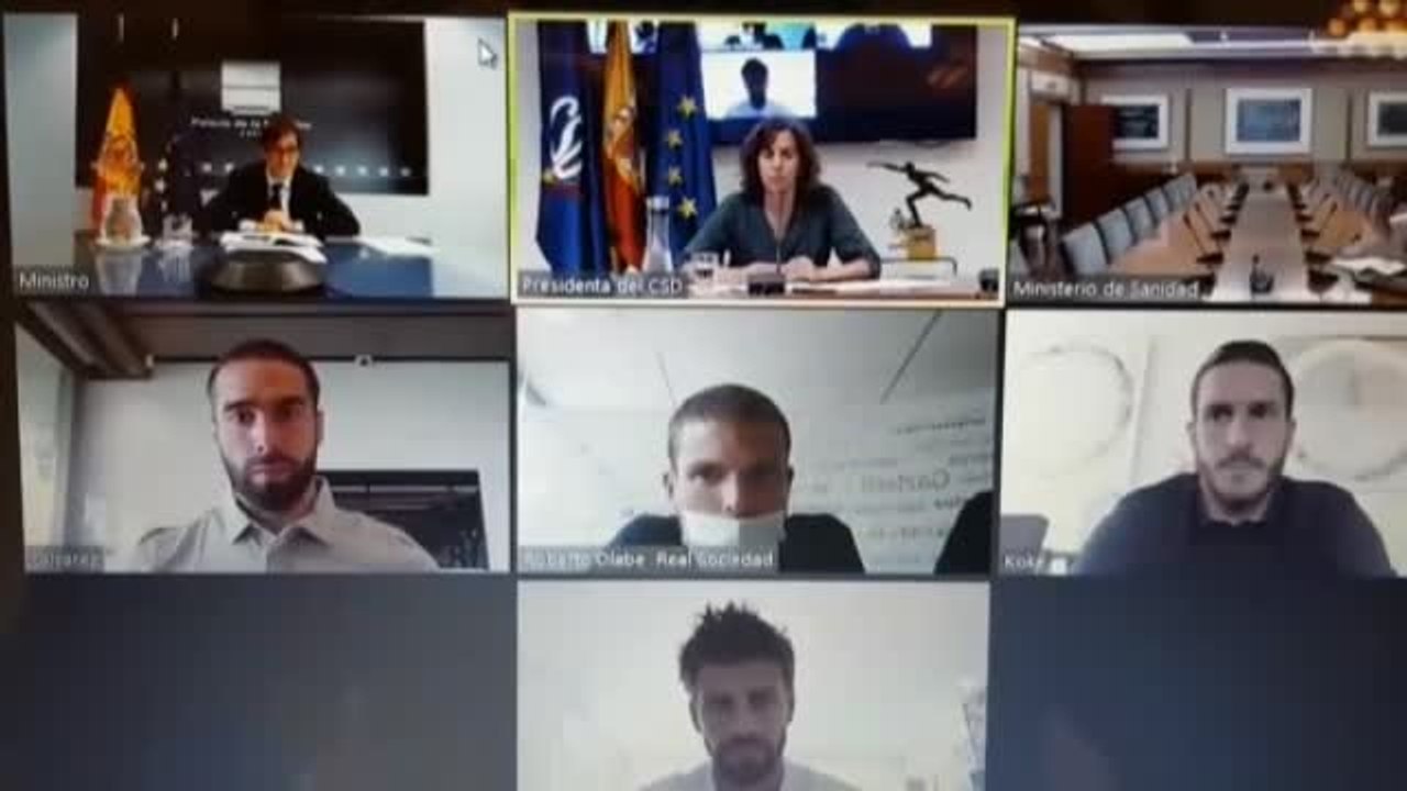 Reunión telemática de Illa y Simón con representantes de los futbolistas profesionales
