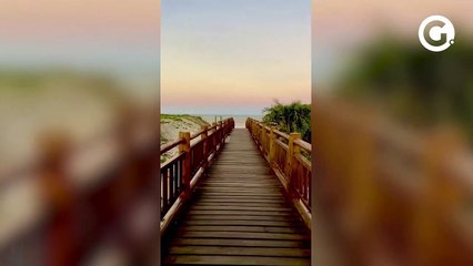 Moradora de Guriri registra fim de tarde na cidade