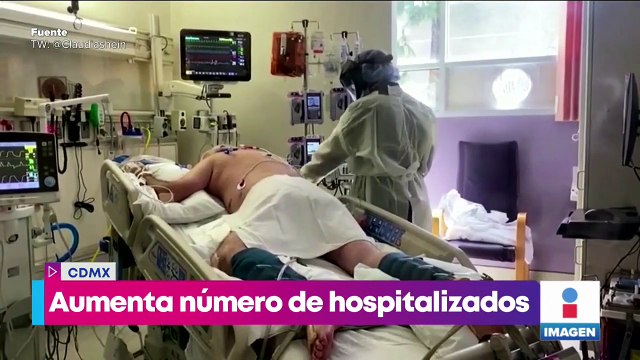 Aumenta número de hospitalizados por Covid-19 en la CDMX