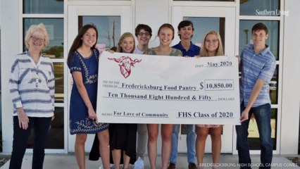 Fredericksburg High School Seniors Donate Nearly $11,000 to Town's Food Pantry