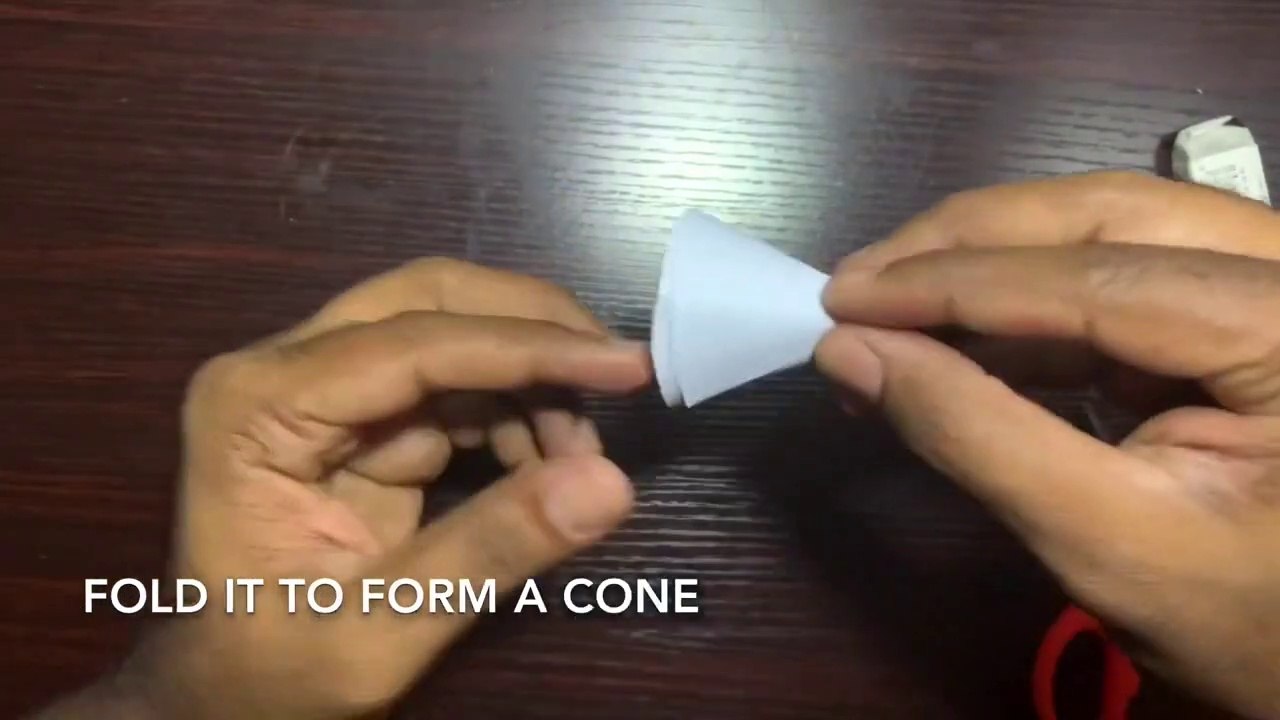 How to make a CONE Shape using paper l 5 mins Craft l Suresh l Its For You l12l03-06-2020