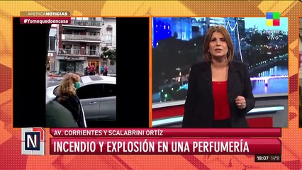 Incendio y explosión en una perfumería en Villa Crespo