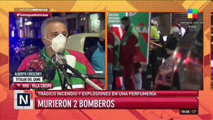 Trágico incendio y explosiones en una perfumería: murieron dos bomberos