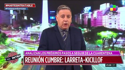 Reunión cumbre en casa de gobierno entre Horacio R. Larreta y Axel Kicillof