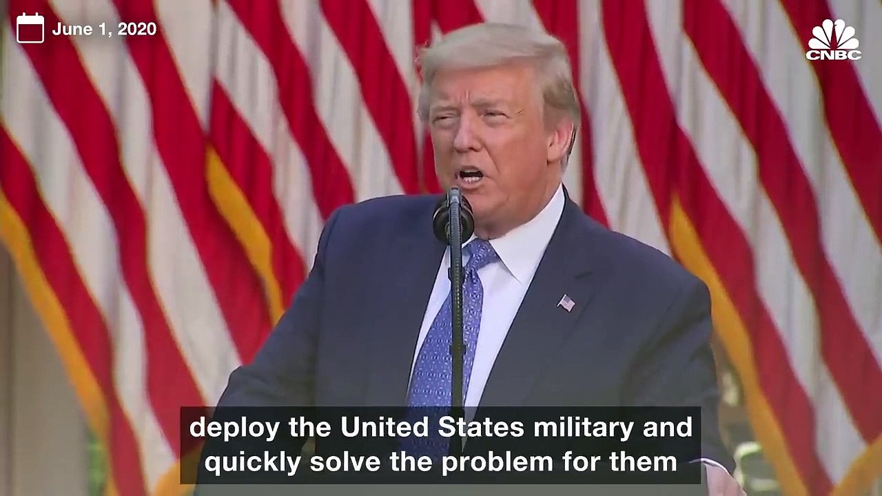 Protests continue to erupt across U.S as President Trump threatens to deploy military