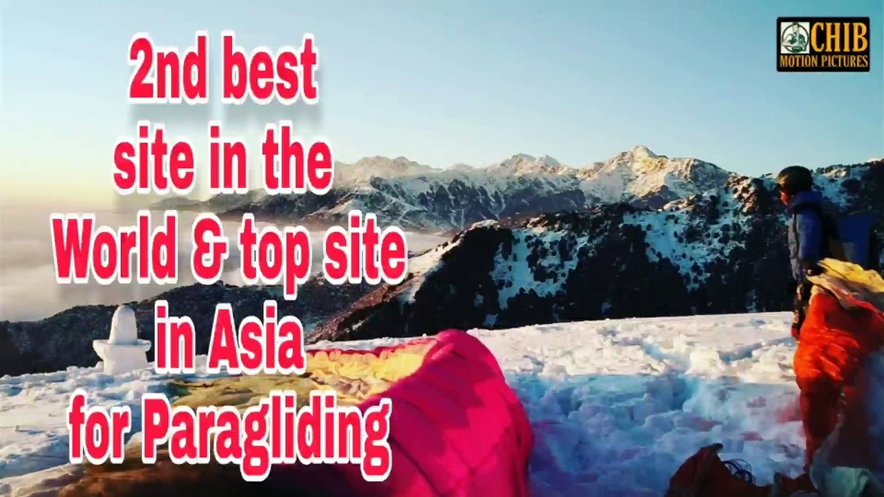 Best paragliding video in a snowy mountain at Bir Billing, Kangra, Himachal.