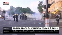 Mobilisation en faveur de Adama Traoré - Les images des incidents de la nuit à Paris, devant le Palais de Justice où près de 20.000 personnes ont défilé, malgré l'interdiction, hier soir