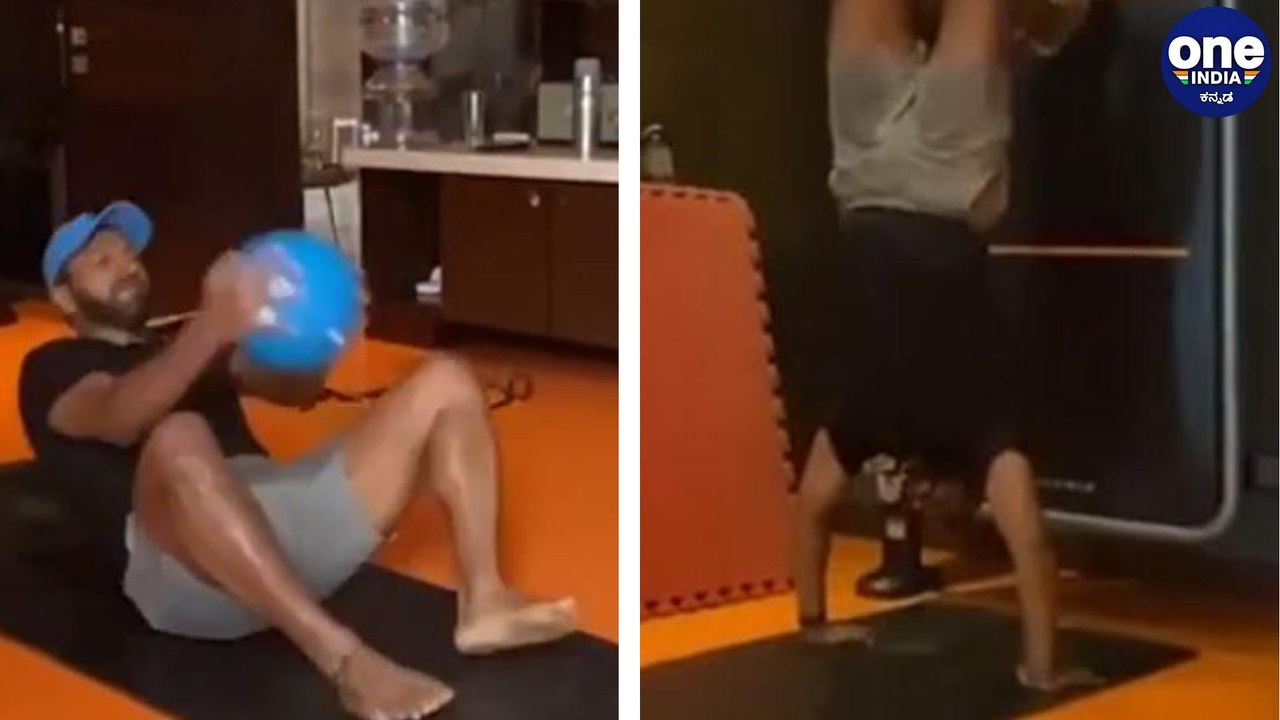 Puneeth Rajkumar sweats out at home with these heavy workout | Power stars Powerful workout