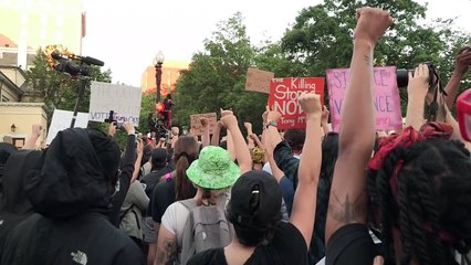 Manifestaciones contra el racismo ante la Casa Blanca