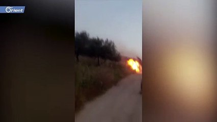 ميليشيات أسد تحرق المحاصيل الزراعية والأشجار المثمرة بريف إدلب