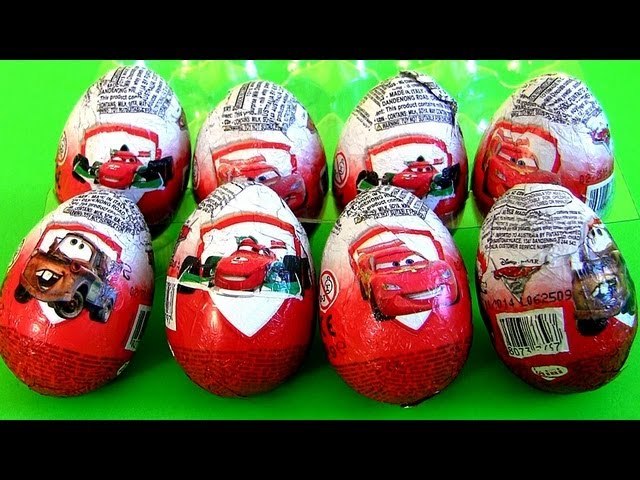 CARS 2 Surprise Eggs Disney Pixar Lightning McQueen Mater by Funtoys Awesome Disney Toy Review video Dailymotion