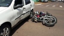 Siate atende motociclista ferido em acidente no Bairro Coqueiral