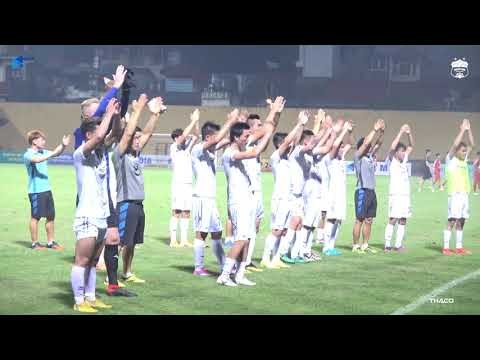 Cận cảnh HAGL ăn mừng kiểu Viking sau trận đấu với Viettel trên sân Hàng Đẫy | HAGL Media