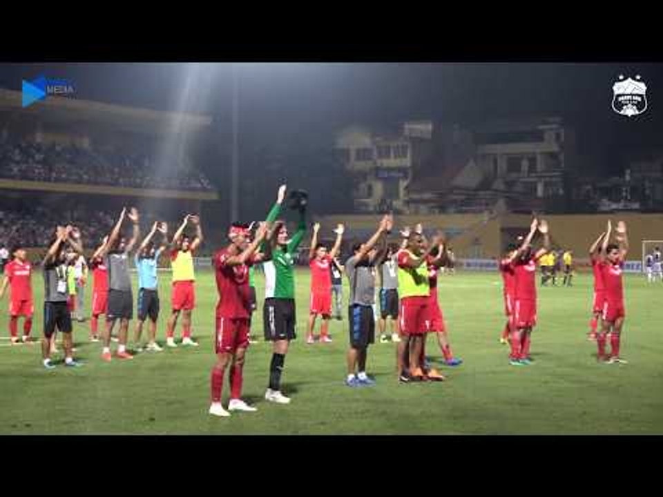 Trọn vẹn khoảnh khắc những phút bù giờ không có trên truyền hình của HN và HAGL | HAGL Media