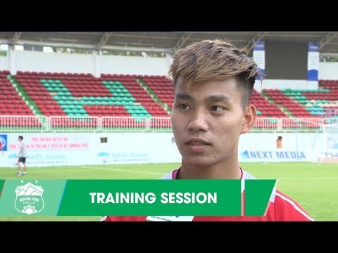 Trước cuộc tiếp đón SLNA, Văn Thanh cùng đồng đội quyết tâm giành 3 điểm tại Pleiku | HAGL Media