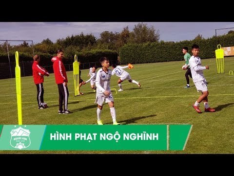 Khám phá hình phạt thú vị của cầu thủ U18 HAGL JMG trong buổi tập trên đất Hà Lan | HAGL Media