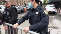 NYPD officer refuses to identify himself during George Floyd protests