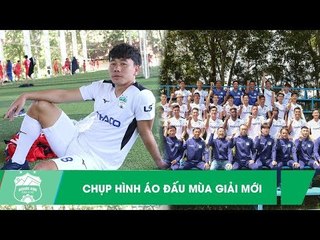 Minh Vương, Văn Thanh "thả dáng" trong buổi chụp hình áo đấu của HAGL mùa giải 2020