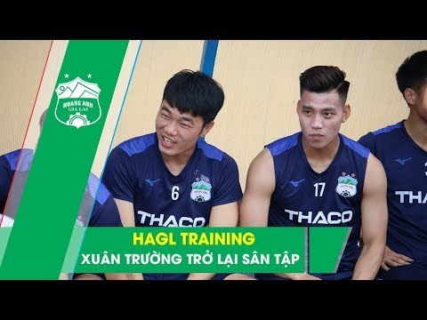 Xuân Trường, Tuấn Anh vui như Tết ở buổi tập trước đại chiến DNH Nam Định - HAGL | HAGL Media