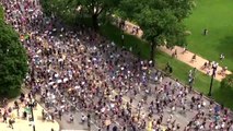 Protestas en Avenida de la Constitución en Washington