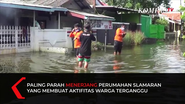 Banjir Rob Terjang Pesisir Pantai Kota Pekalongan, Jawa Tengah