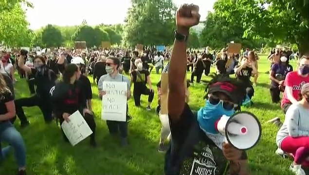 Las protestas continúan por todo Estados Unidos aunque el toque de queda rebaja la intensidad