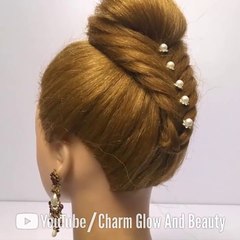 Wedding Party Hairstyle for Girls | Charm Glow and Beauty