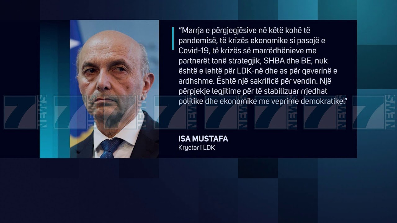 MUSTAFA «NUK ESHTE E LEHTE TE DREJTOSH QEVERINE NE KOHE PANDEMIE» - News, Lajme - Kanali 7
