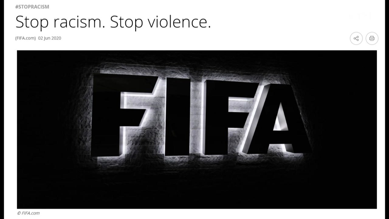 "징계 대신 박수를"...FIFA, '플로이드 사태' 지지 성명 / YTN