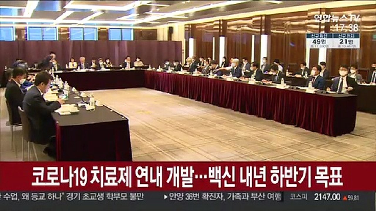 코로나19 치료제 연내 개발…백신 내년 하반기 목표