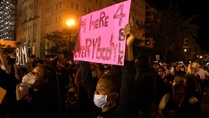 Manifestantes de Washington DC no cumplen con el toque de queda