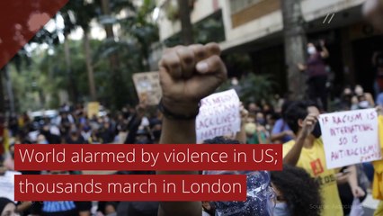 World alarmed by violence in US; thousands march in London, and other top stories from June 03, 2020.