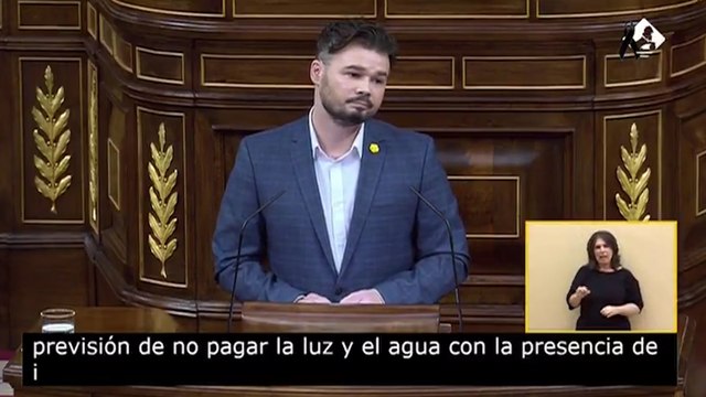 Rufián: Ciudadanos es Vox en la Fase 1 y Arrimadas es Rosa Díez en la Fase 2