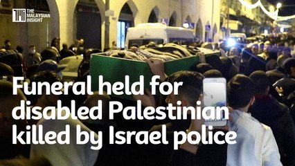 Funeral held for disabled Palestinian killed by Israel police