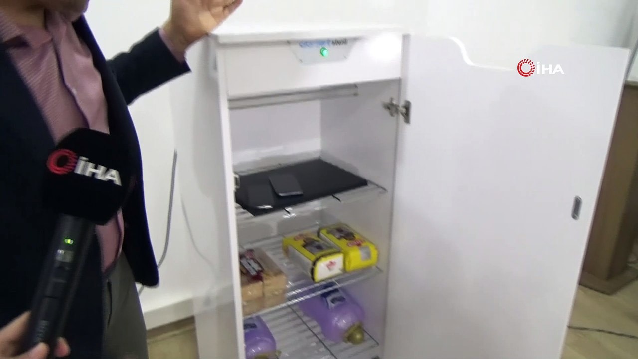 Karaman’da üretilen steril dolap, eşyaları virüslerden arındırıyor