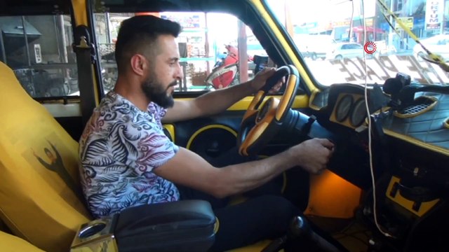 10 bin liraya satın aldığı araca 40 bin liralık müzik ve air süspansiyon sistemi kurdu