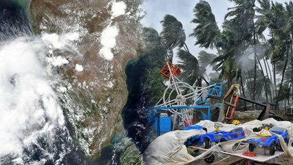 Cyclone Nisarga: கரையை கடக்க தொடங்கியது.. சூறைக் காற்றுடன் கனமழை