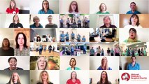 Watch as Sick Kids staff give uplifting performance of 'Lean On Me' in virtual choir
