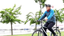 Vali Yerlikaya, Dünya Bisiklet Günü’nde 23 kilometre pedal çevirdi