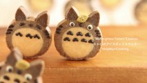 トトロのアイスボックスクッキー作ってみた!  My Neighbor Totoro Icebox Cookies｜HidaMari Cooking