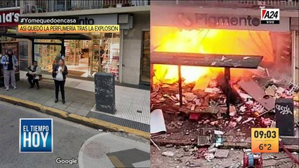 Así quedó la perfumería tras la explosión