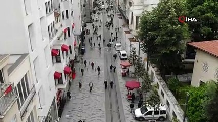 İstiklal Caddesi’nde yeni normale dönüş başladı