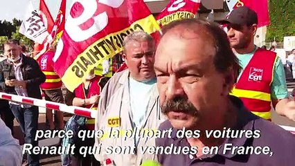 Renault: à Choisy-le-Roi, manifestation spontanée des salariés en grève