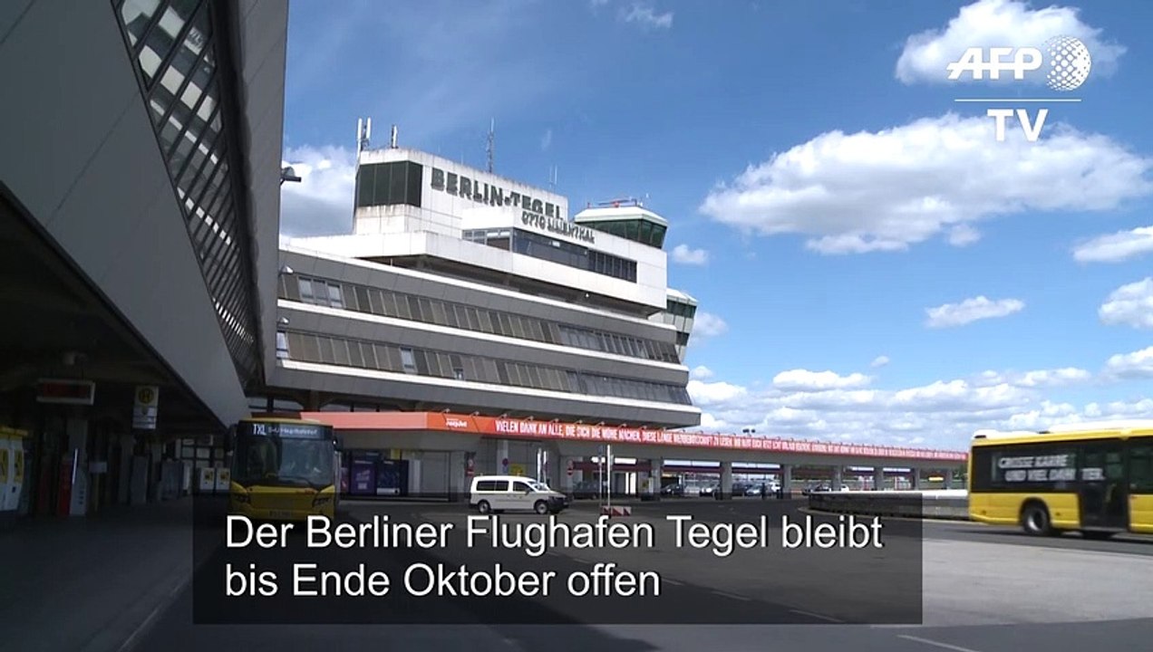 Berliner Flughafen Tegel bleibt offen - bis Oktober