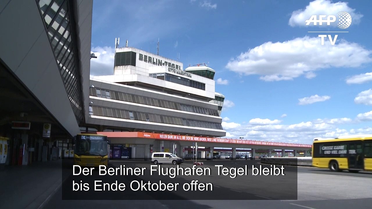 Berliner Flughafen Tegel bleibt offen - bis Oktober