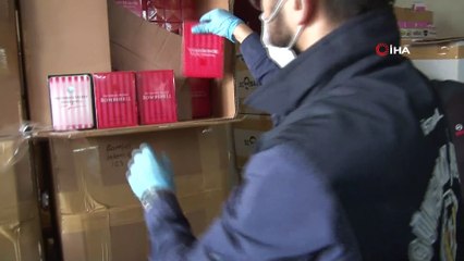 Eyüpsultan’da 1 milyon adet sahte parfüm ele geçirildi