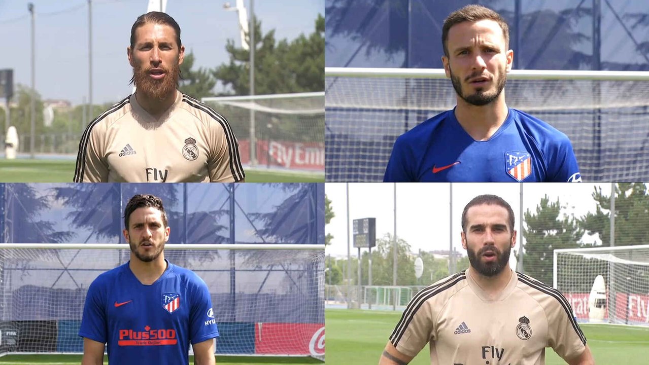 Sergio Ramos, Carvajal, Saúl y Koke, juntos en la campaña 'Madrid x Madrid'