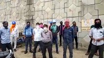 परीक्षा थर्मल पावर प्लांट के मजदूरों ने किया धरना प्रदर्शन