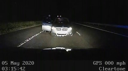 Drink driver Joanna Sutherland: dash cam shows discovery of car abandoned in road